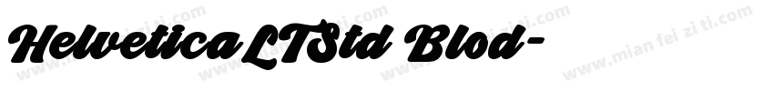 HelveticaLTStd Blod字体转换